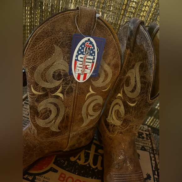 JUSTIN MEN’S RRENT RAIL WESTERN BOOT - Picture 6 of 8